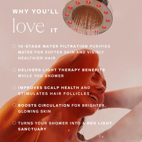 Red Light Showerhead Filter
