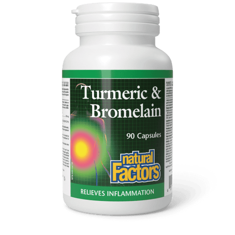 Natural Factors Turmeric Bromelain 90 Ca