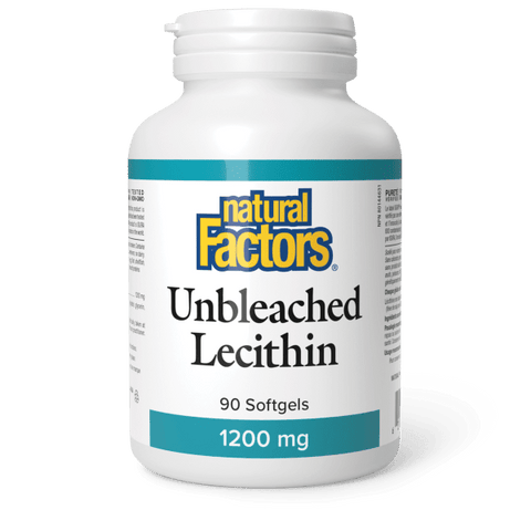 Natural Factors Unbleached Lecithin 1200mg 90Softgels