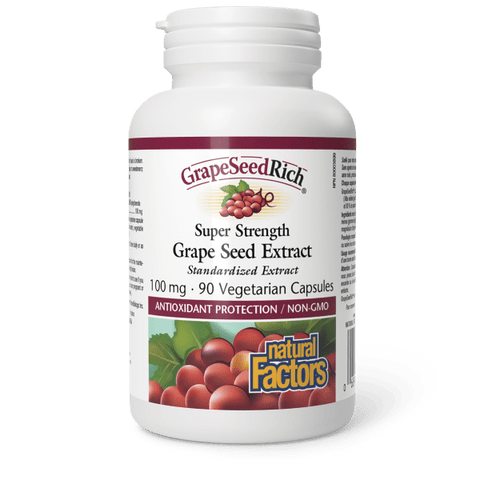 Natural Factors Grape Seed Extract 100Mg 90Vcaps