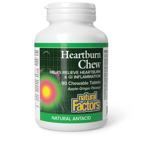 Natural Factors Heartburn Chew 90 Chewable Tablets