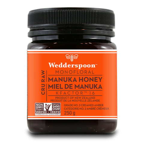 Wedderspoon Raw Monofloral Manuka Honey Kfactor 16 250g