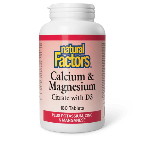 Natural Factors Calcium & Magnesium w/ Vitamin D3 Tablets