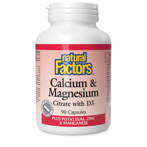Natural Factors Calcium & Magnesium w/ Vitamin D3 Capsules
