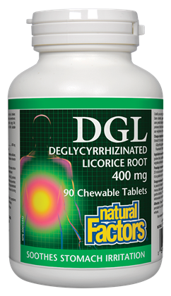 Natural Factors DGL 90 Chewable Tablets