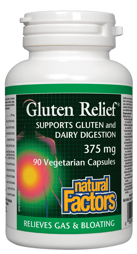 Natural Factors Gluten Relief 375Mg 90Vcaps