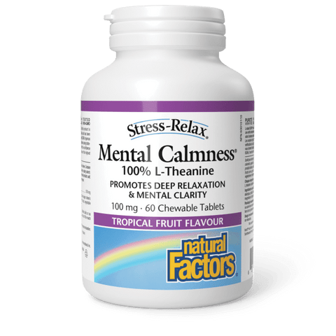 Natural Factors Mental Calm 100Mg 60Chew