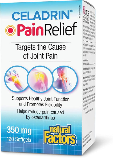 Natural Factors Celadrin Pain Relief 120 Softgels