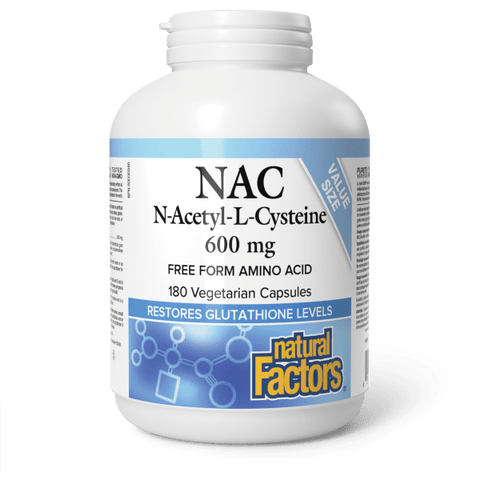 Natural Factors Nac 180Cap600Mg