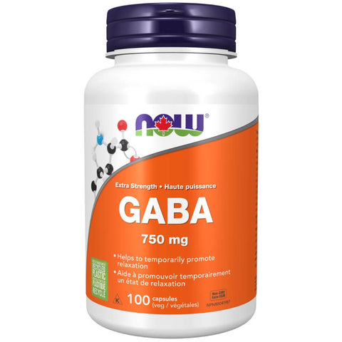 Now Gaba 750Mg 100Vcaps