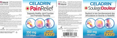 Natural Factors Celadrin Pain Relief 120 Softgels