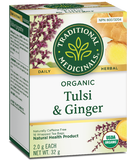 Traditional Medicinals Tulsi and Ginger 16 Bags