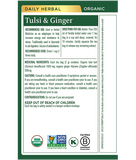 Traditional Medicinals Tulsi and Ginger 16 Bags