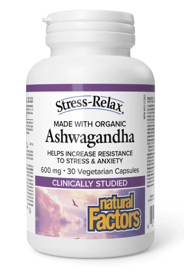 Natural Factors Ashwagandha 600mg 30 Capsules