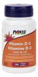 Now Vitamin D3 1000 IU - 90 Softgels